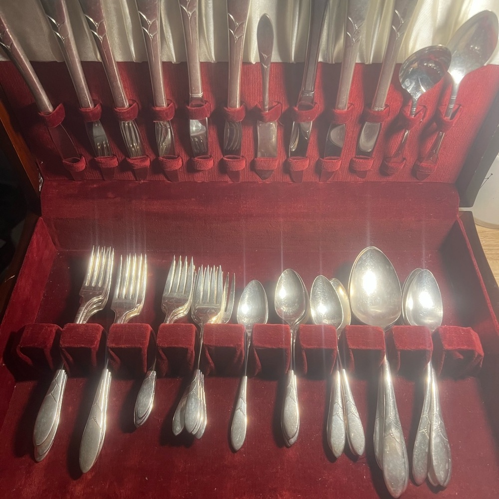 Elegant Silver Cutlery Set by Community(good quality)